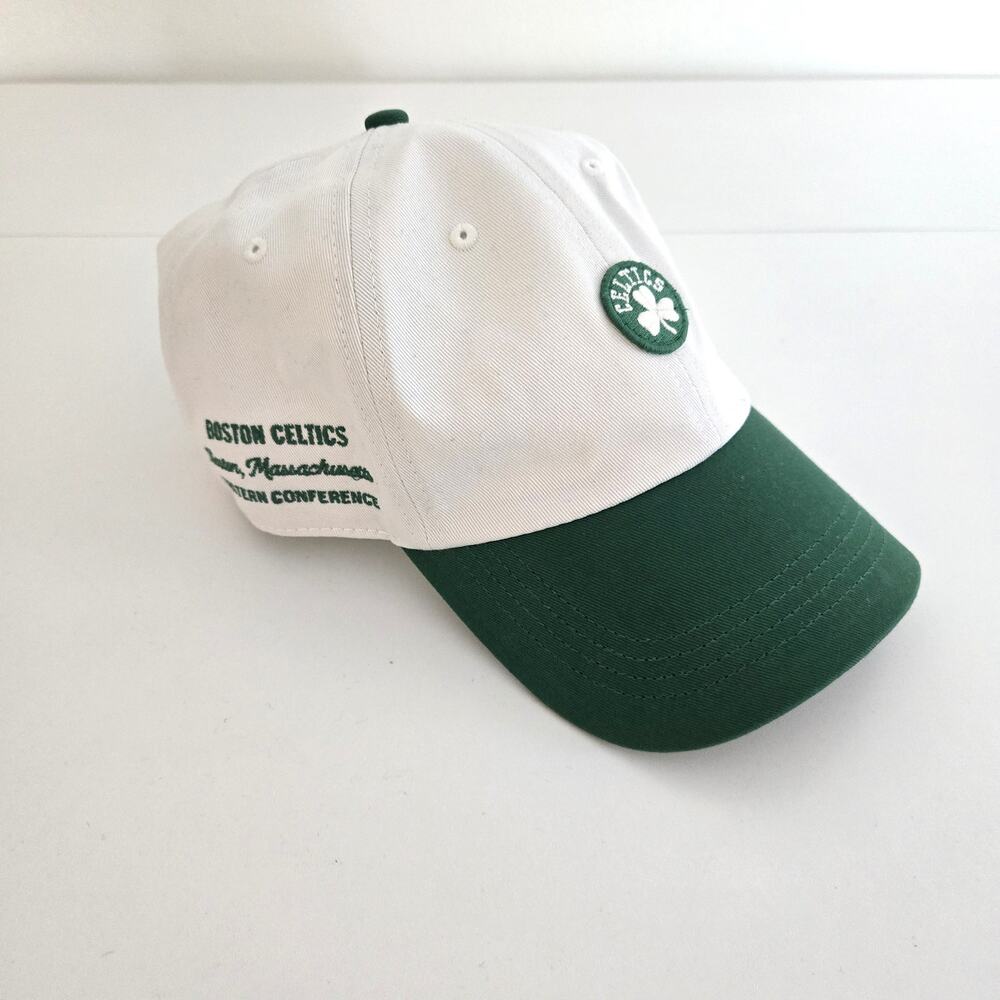 '47 Brand Boston Celtics White & Green Logo Adjustable Cap OSFA